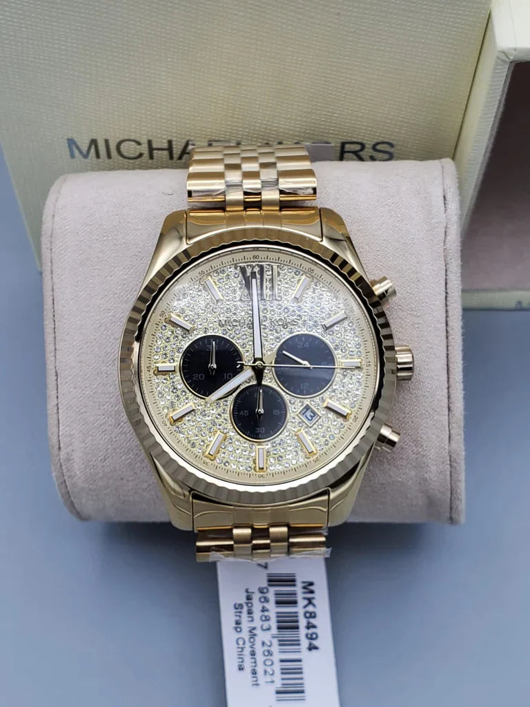 Michael kors lexington chronograph mens watch mk8494 discount