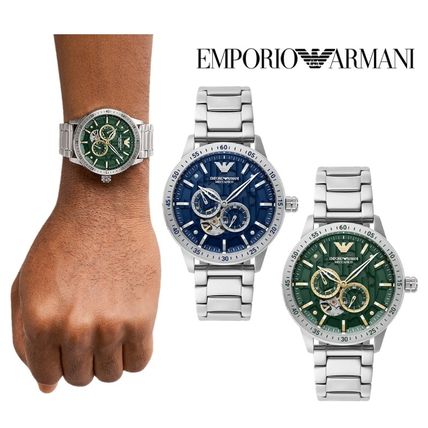 Emporio Armani Mario Automatic Blue Dail Men's Watch| AR60053