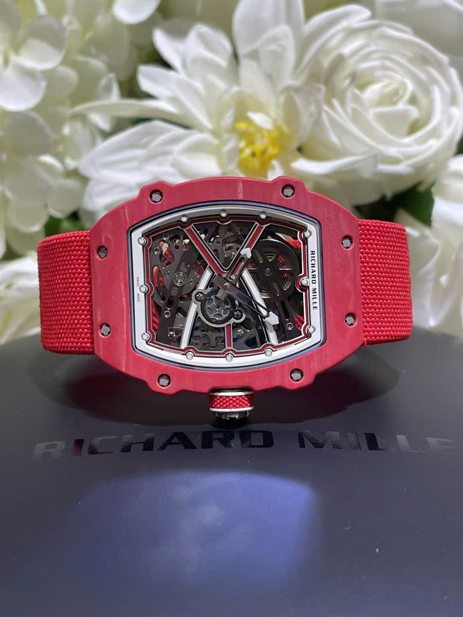 Richard Mille RM67-02 Red Carbon Swiss 1:1 Watch Weight 37 Grams 38.7× ...