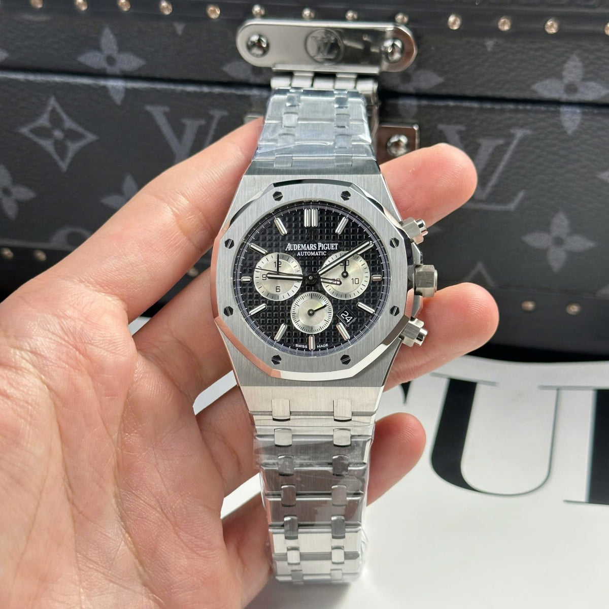 Audemars Piguet Swiss 1:1 Watch Royal Oak 26331 Chronograph Dial Black ...