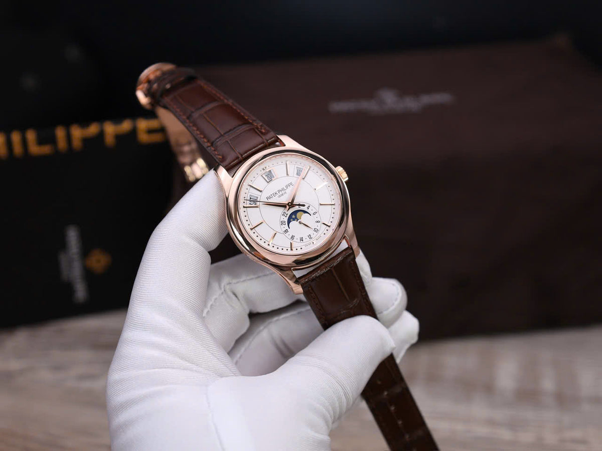 Patek Philippe 5205R 18K Rose Gold Wrapped Swiss 1:1 Watch 40mm – Time ...